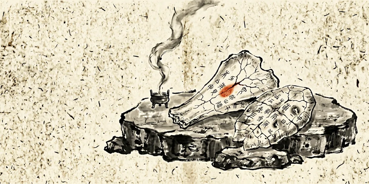 Oracle bones: heated turtle shells and bones with the oldest Chinese script